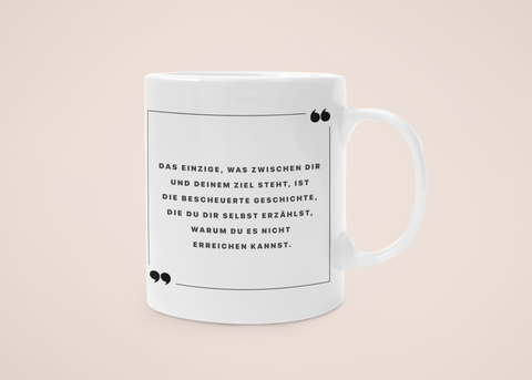 „Keine Ausreden“ – Tasse – Film & Serien-Zitate