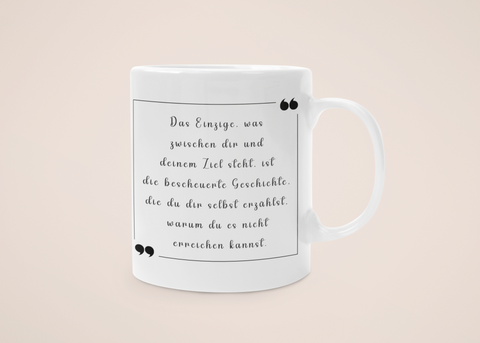 „Keine Ausreden“ – Tasse – Film & Serien-Zitate