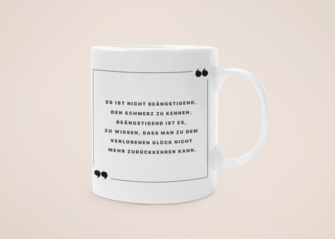 „Verlorenes Glück“ - Tasse - Anime Zitate