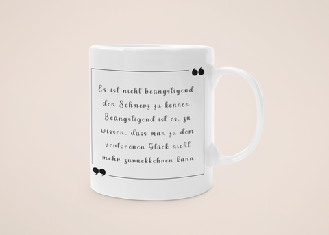 „Verlorenes Glück“ - Tasse - Anime Zitate