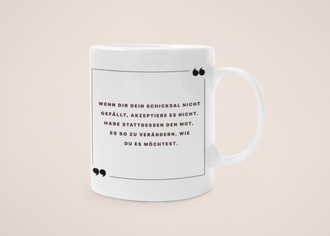 "Schicksal" - Tasse - Anime Zitate