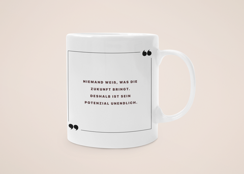 "Unendliches Potenzial" - Tasse - Anime Zitate