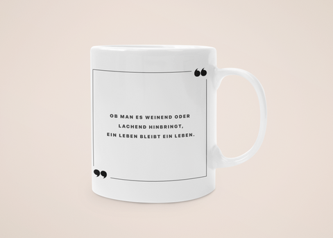 "Leben" - Tasse - Japanische Weisheiten