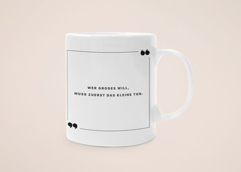"Großes tun" - Tasse - Japanische Weisheiten