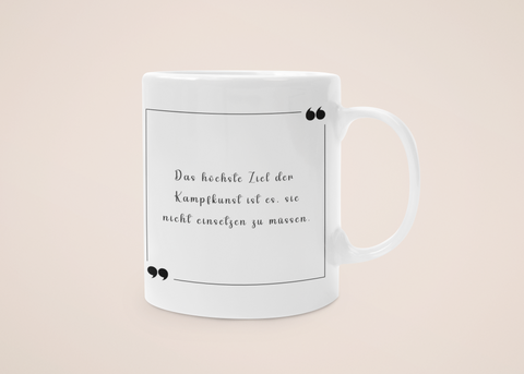 "Kampfkunst" - Tasse - Japanische Weisheiten