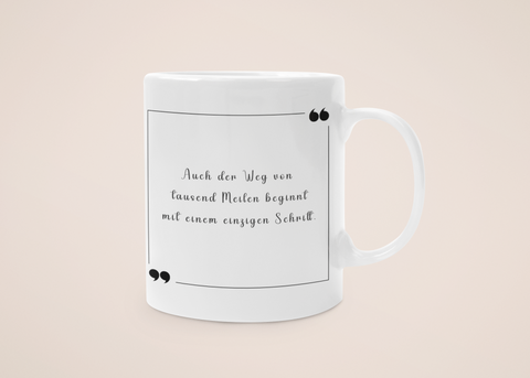 "Meilen" - Tasse - Japanische Weisheiten