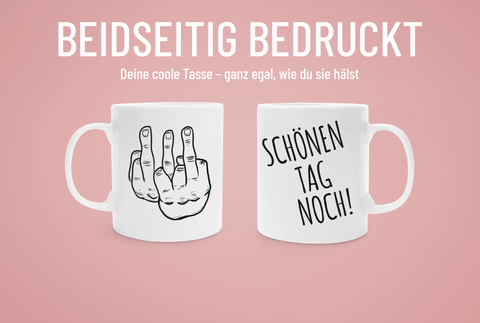 3-Fach-Mittelfinger-Tasse – Die einzige Antwort, die du brauchst!