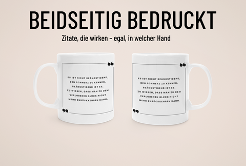„Verlorenes Glück“ - Tasse - Anime Zitate